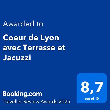 Coeur De Lyon Avec Terrasse Et Jacuzzi Appartement Buitenkant foto